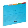 Elba A4 Tabbed Ultimate Folders - Assorted Colour 240gsm Manilla