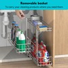 STORKING 2 Pack Under Sink Organizer 9" W X18 D,