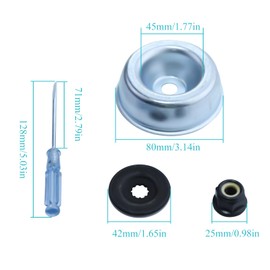 Atunee 4pcs Blade Adapter Kit for Stihl Trimmer Brush Cutter Maintenance Washer Kit