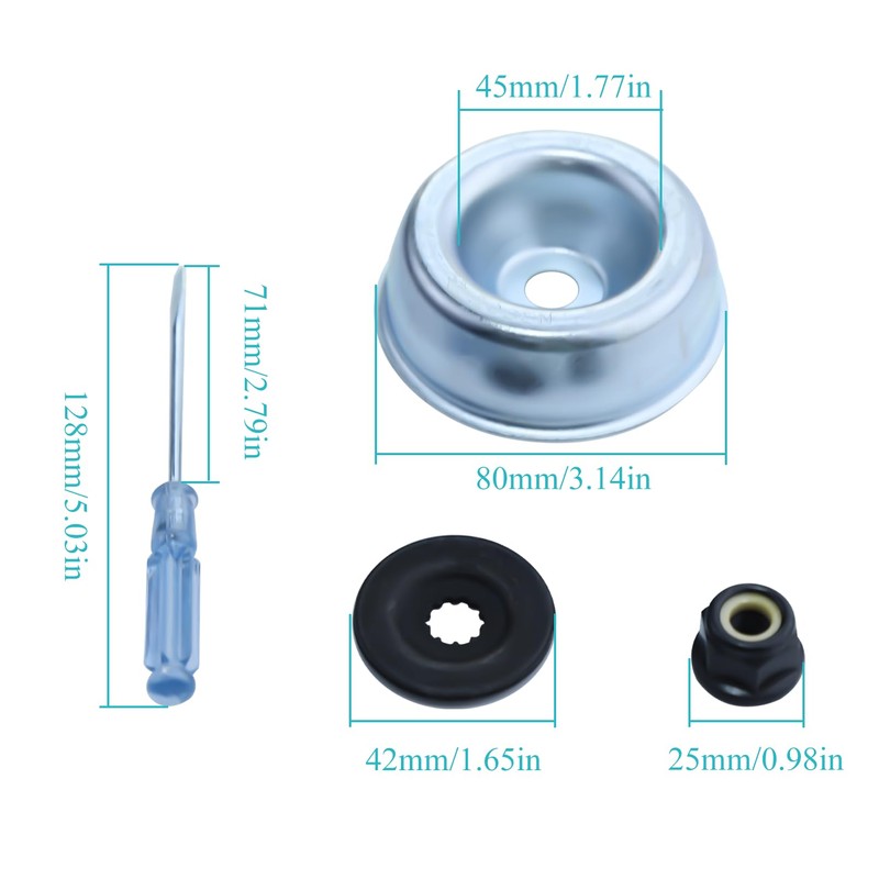 Atunee 4pcs Blade Adapter Kit for Stihl Trimmer Brush Cutter