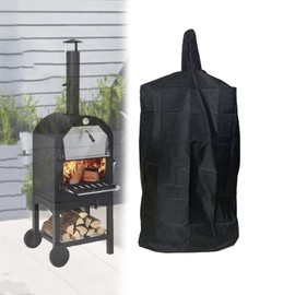 Pizza Oven Cover - Outdoor Grill Cover for Charcoal Bread Oven, Smoker and BBQ, Waterproof, 26"L x 18"W x 65"H