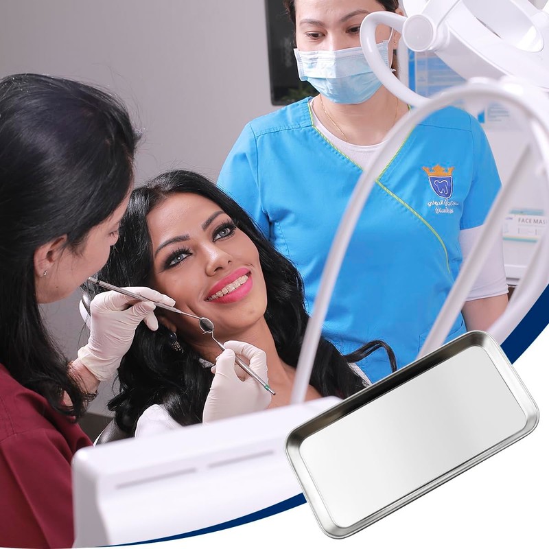Tabanzhe Stainless Steel Tray Dental Lab Tools Instruments Supplies Rectangular