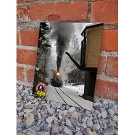 Denver & Rio Grande Western Railroad 478 Approaching Needleton, Colorado 8' x 10' metal sign.