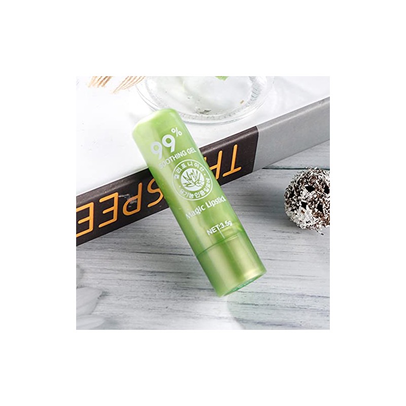 Bálsamo Labial de Aloe Vera que Cambia de Color -