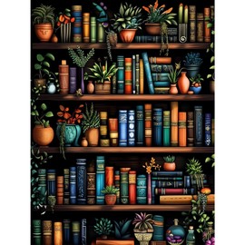 luckyarina Paint by Numbers Adult Book Painting by Numbers for Adults Books DIY Oil Painting for Home Decor (30 x 40 cm)