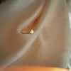 munone Butterfly Charm Dainty 18k Gold Plated Titanium Ring for