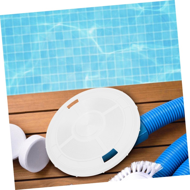 Levemolo Swimming Pool Skimmer Cover Replacement Round Pool Accessory Lid