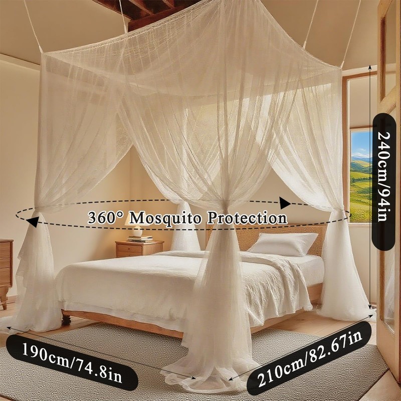 BATINO Mosquito Net Bed for Double Bed, Single Bed, 1.9