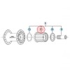 Shimano Unisex Adult Núcleo Buje Completo Bicycle Sockets, Multi-Colour, One