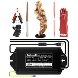 10kV Lichtenberg Wood Burning Machine Fractal Wood Burning Machine Kit Neon Light Transformer Burner Device High Voltage Neon Power Supply, Not Led Sign Transformer