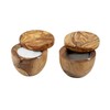 Generic Olive Wood Handcrafted Salt Keeper Box and Spice Jar