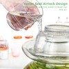 Anjetan 1.5L/2.5L/4.5L Glass Fermenting Jar, Large Capacity Sealed Pickle Jar,