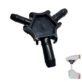 Calibrator Composite Pipe Deburring Plastic - 3-in-1 Tool Multilayer Composite Pipes (16/20/26 mm) - With Ergonomic Soft Handle - Ideal Plumbing, Heating & DIY - Stainless Steel