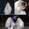 Liuer Bridal Veil, LED Veil, Short Bridal Veil, Wedding Veil,