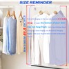 HDbonemu Closet Hanging Rod, Adjustable Width and Height Space-Saving Clothes