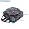 LoDrid Embroidery Project Bag, Square Embroidery Supplies Storage Tote, Portable