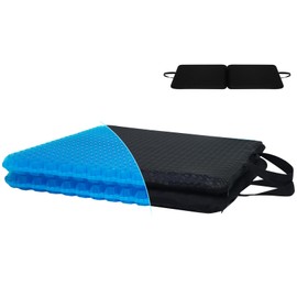 LYUANEC Gel Seat Cushion for Long Sitting - 10" x 7" x 1.4" Mini Portable Gel Cushion for Kids and Travel - (Support＆Breathable) Seat Cushion for Travel and Airline Long Hours Sitting