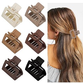 Triko Set de 6 Pinzas para el Cabello para Mujer, Clips para Cabello Medianos de 2 Pulgadas, Accesorios para Cabello Mujer, Pinzas para el Cabello Rec