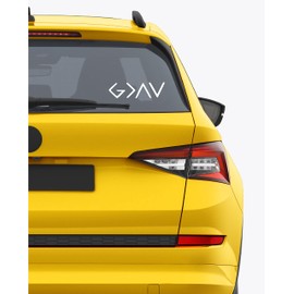 H-Tradings God is Greater Than Highs & Lows, Decal Vinyl Bumper Sticker for Cars, Vans, Trucks, | White 6 inches