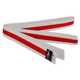 Ju-Sports Budo Belt – White/Yellow/White, Cotton, Martial Arts Belt for Budo Sports, Judo, Karate and Much More I Approx. 4 cm Wide Martial Arts Belt