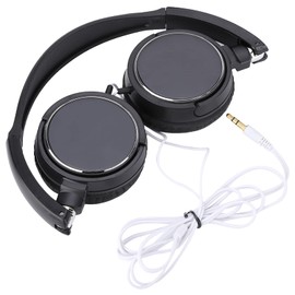 Joyzan Wired Headset, Stereo Headphones Overhead Headset Over Ear Foldable Flat Compact Rotatable Cup Match Smartphones Corded Audio Typing Headphone Headband Walkman Retro Head Phones Case Folding
