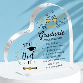 HULALA Inspirational Graduation Gifts For Her 2025 Graduation Gifts For Him Graduation Plaque For Daughter Son Children Men Women Boys Girls Senior High School College University