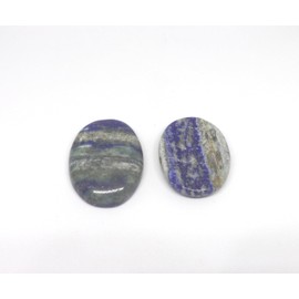 L PEDRA & CRYSTAL Worry Stone A Handheld Comfort to Ease Stress, Enhance Focus, and Promote Inner Peace (Lapiz Lazuli Worry Stone)