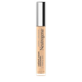 Neutrogena Healthy Skin Radiant Lightweight Brightening Cream Concealer with Peptides & Vitamin E Antioxidant, Non-Comedogenic, Bisque Light/Medium 02 neutral undertones, 0.24 fl. oz