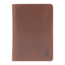 Carhartt Men's Craftsman Leather Wallets, Available in Multiple Styles and Colors, Brown (Notebook)
