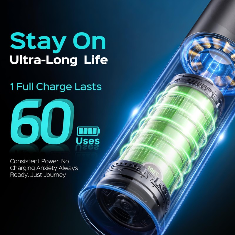 COSLUS C60 Rechargeable Rotating Electric Toothbrush for Adults, Black