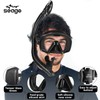 Seago Dry Scuba Snorkel Diving Mask Set, 180⁰ Wide View,