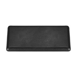 sourcing map Standard Plastic Rectangle Aluminum Extrusion End Cap Black 40x80mm 10pcs