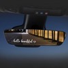 3Pcs Hello Beautiful Car Stickers,Rearview Mirror Accessories Car Stickers and