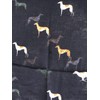 Pamper Yourself Now Navy with Different Coloured Greyhound Scarf