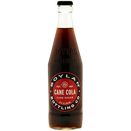 Boylan Bottling Pure Cane Sugar Soda Pop, Cane Cola, 12 oz Glass Bottles (Pack of 6)
