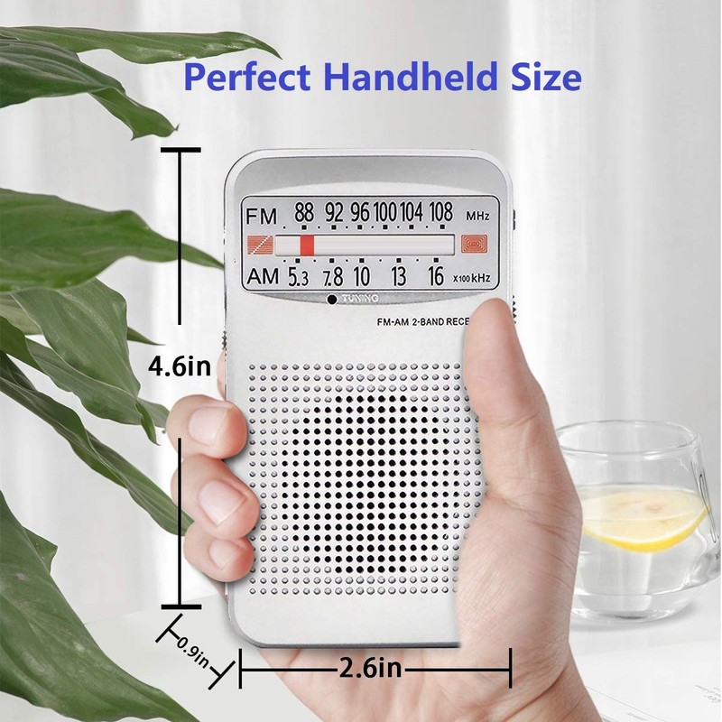FUHONGYUAN AM FM Portable Pocket Radio, Compact Transistor Radios -