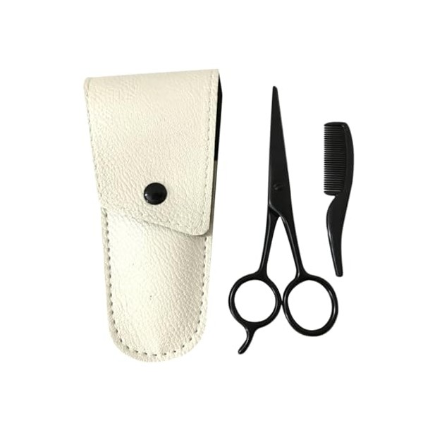 3-Piece Beard Grooming Kit Stainless Steel Beard Scissors Set Trimming