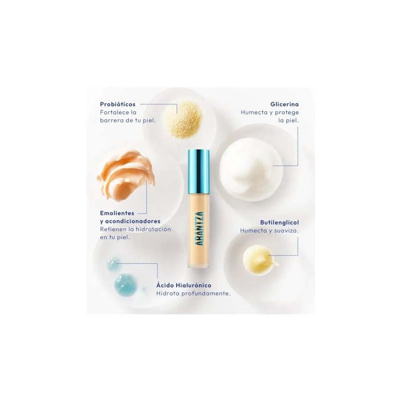 Corrector De Ojeras Y Manchas Arantza Alta Cobertura Mate 1w