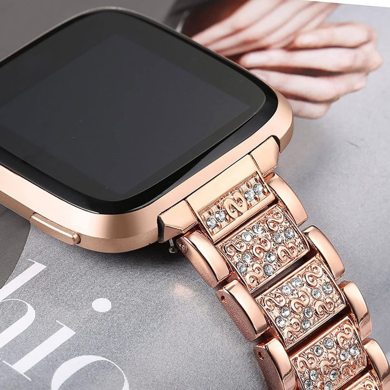 Compatible with Puqo Smartwatch, Lamshaw 22mm Quick Release Jewelry Bling
