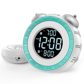 OCUBE Alarm Clock for Heavy Sleepers or Hearing Impaired, Loud Alarm Clock with Bed Shaker, Deaf Alarm Clocks with Vibrating, Adjustable Dimmer and Volume, Snooze,USB Charging Port