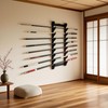 awagas 8 Tier Sword Holder Wall Mount, Display Sword Rack