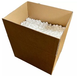 STOROpack PACKING PEANUTS IN A BOX - ANTI STATIC LOOSE FILL - 3 Cubic Feet -  WHITE