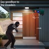 QXMH Solar Indoor&Outdoor Motion Sensor Alarm -129dB Loud Siren Noise
