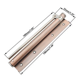 TTZEZE Heavy Duty Automatic Door Closer - Safety Spring Closer for Storm and Steel Doors, Adjustable Closing Speed, Smooth and Quiet Operation