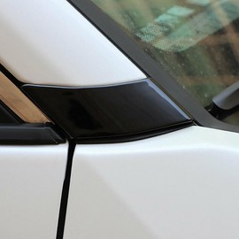 ANUNFRRE Car Accessories Fit for Toyota RAV4 2019 2020 2021 2022 2023 2024 2025 ABS Exterior Front Side Door Window A Pillar Molding Cover Trim (Black) 2PCS