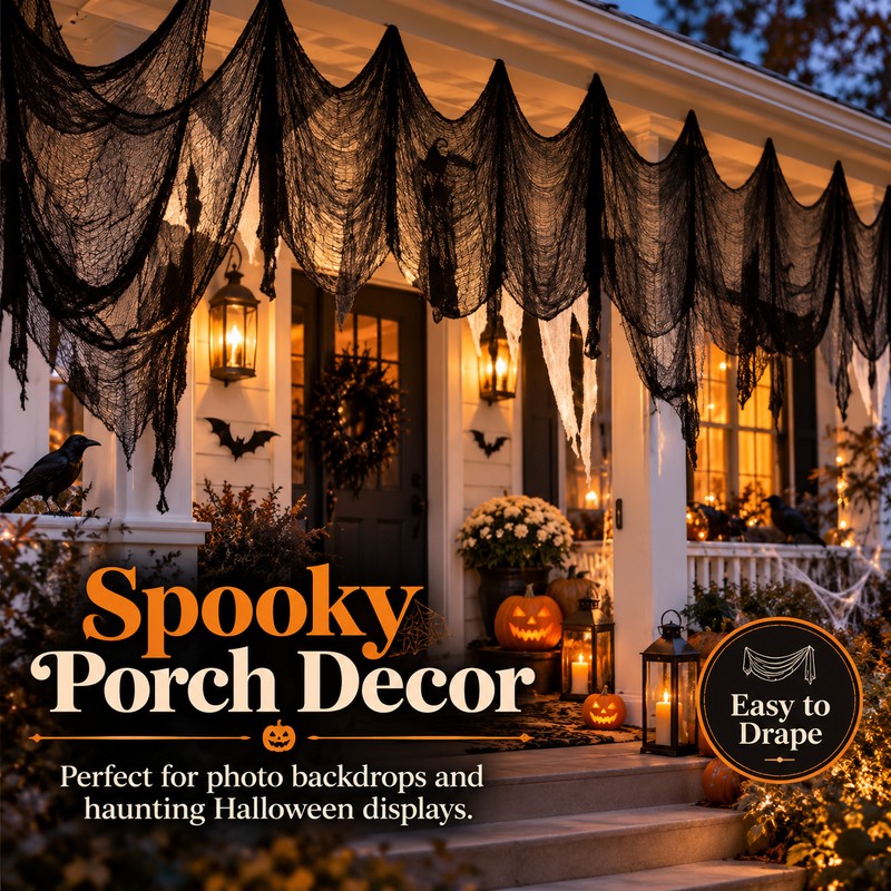 Halloween Creepy Cloth for Haunted Decor – 76 x 198