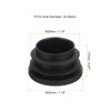 uxcell 18 Pcs Round Plastic Plug, Black Tubing End Cap
