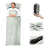 Ultralight Travel Sleeping Bag Liner - Soft, Breathable & Compact