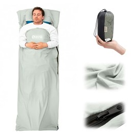 Ultralight Travel Sleeping Bag Liner - Soft, Breathable & Compact