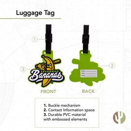 Desert Cactus Savannah Bananas Luggage Tag Soccer Durable PVC Travel ID Label for Bags and Backpacks (Style A)